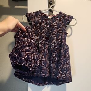 Petit Lem Girls Dress with Bloomers